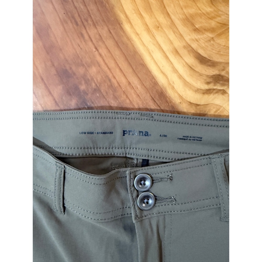 Prana Halle Straight Women's Hiking Pants 4 Nylon Low Rise Standard Short ZZ19 - Picture 3 of 6